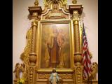 [Cliquez pour agrandir : 106 Kio] Los Angeles - The church of Nuestra Señora Reina de Los Angeles: painting of Virgin Mary with Jesus Child.