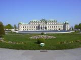 [Cliquez pour agrandir : 69 Kio] Autriche : Vienne - Palais du Belvédère : vue générale.