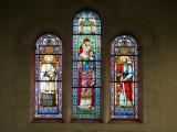 [Cliquez pour agrandir : 111 Kio] Paris - L'église Notre-Dame-du-Travail : vitrail.