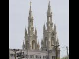 [Cliquez pour agrandir : 65 Kio] San Francisco - Saint Peter and Saint Paul's church: the towers.