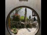 [Cliquez pour agrandir : 97 Kio] Suzhou - Le jardin du bosquet du lion : porte ronde.