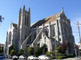 [Cliquez pour agrandir : 95 Kio] San Francisco - Saint Dominic's church: general view.